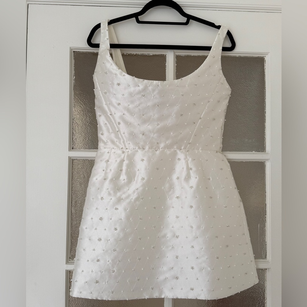 Watters Obsessed Scoop A-Line Beaded After Party Mini Dress Size 10